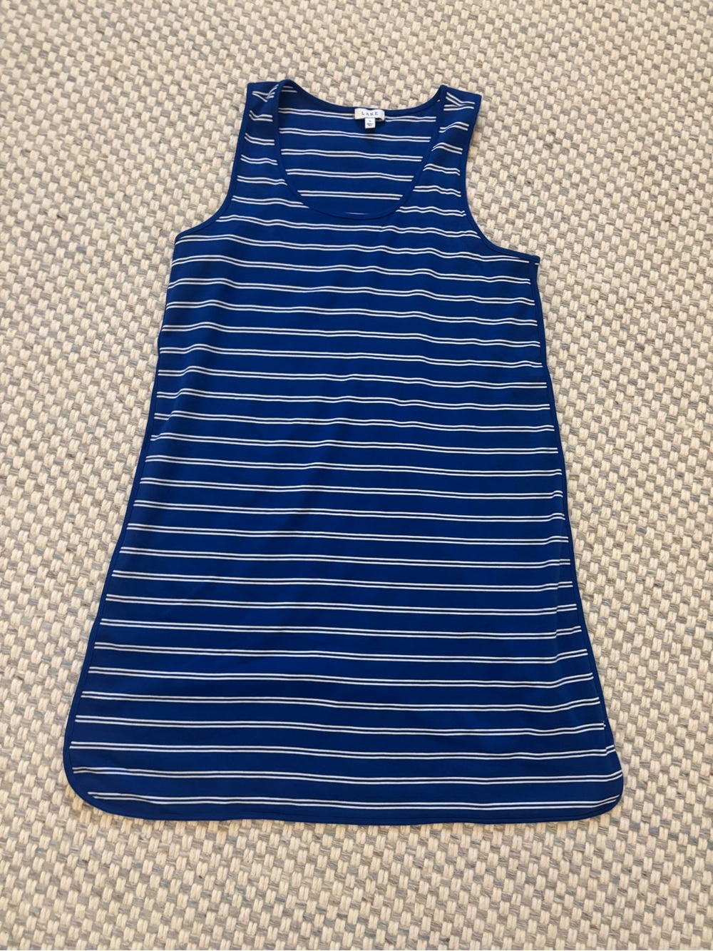 Lake Pima tank nightgown blue white small S new